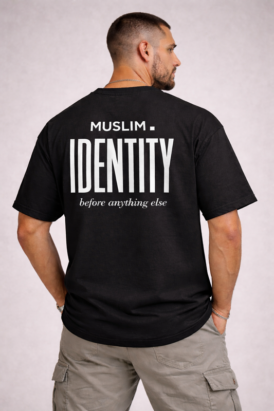 HAQ Oversized Tee- IDENTITY Black