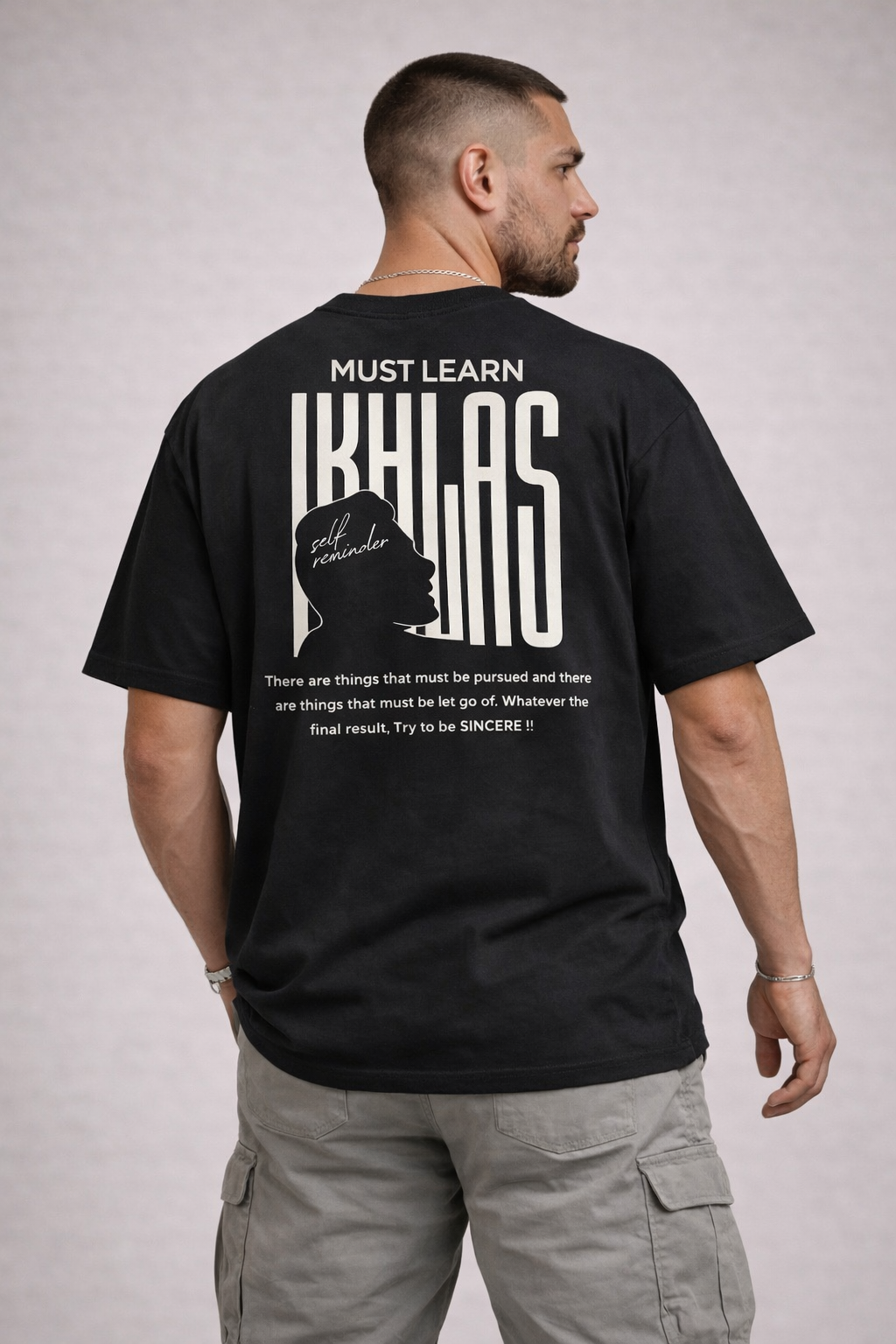 HAQ Oversized Tee- IKHLAS Black
