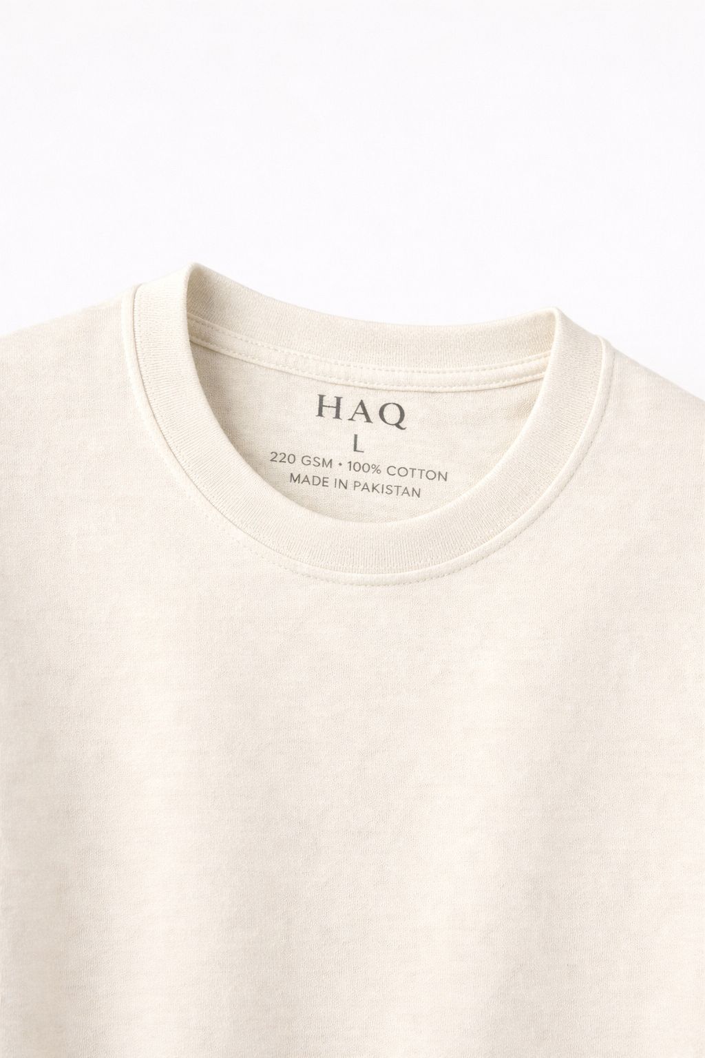 HAQ Oversized Tee- The Time Is Near Off White
