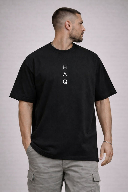 HAQ Oversized Tee- ISLAM Black