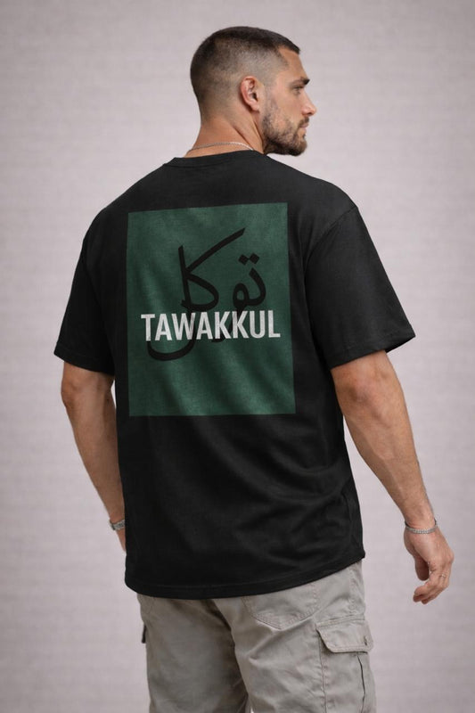 HAQ Oversized Tee - Tawakkul Black